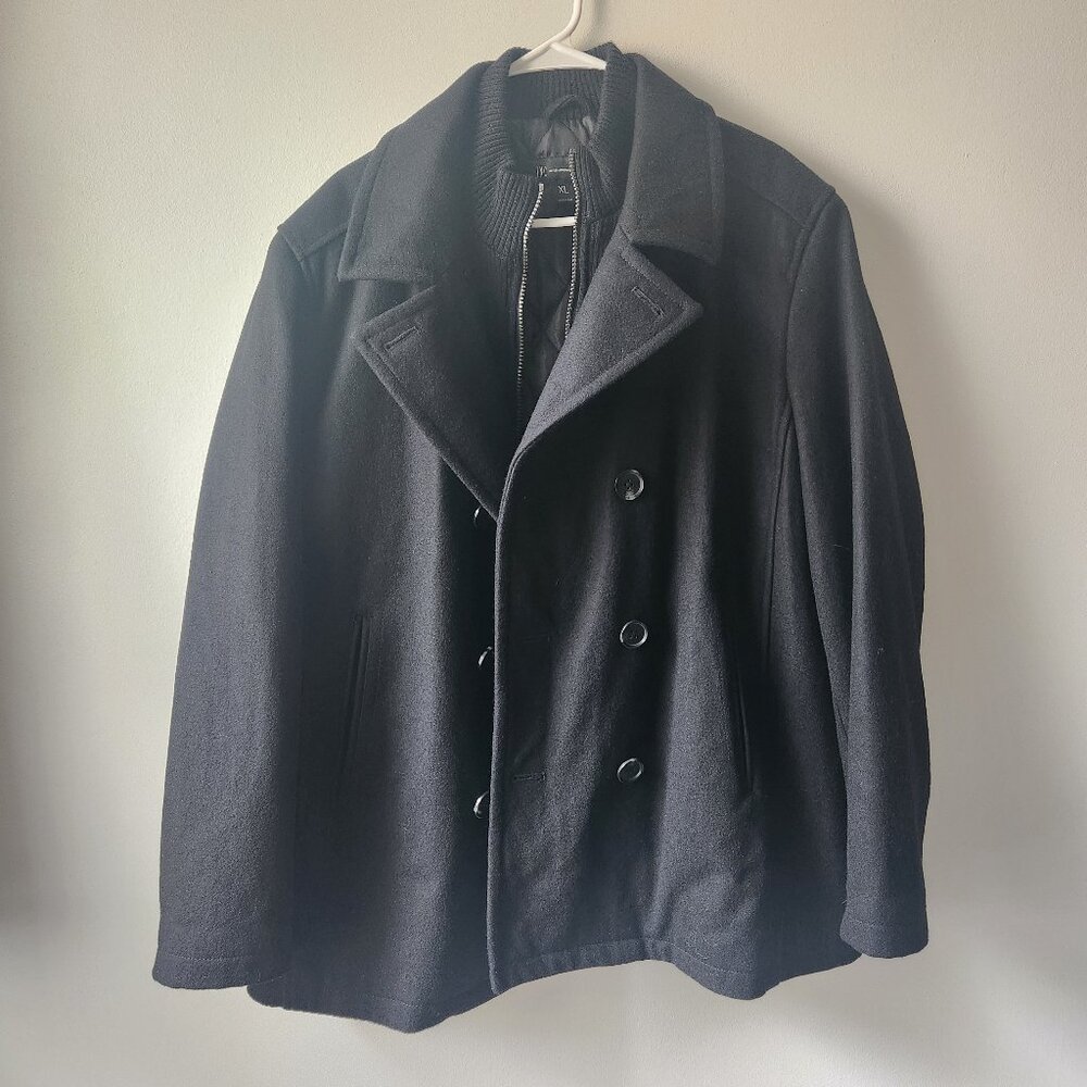 I.N.C. Oversized Wool Double Breasted Classic Pea Coat